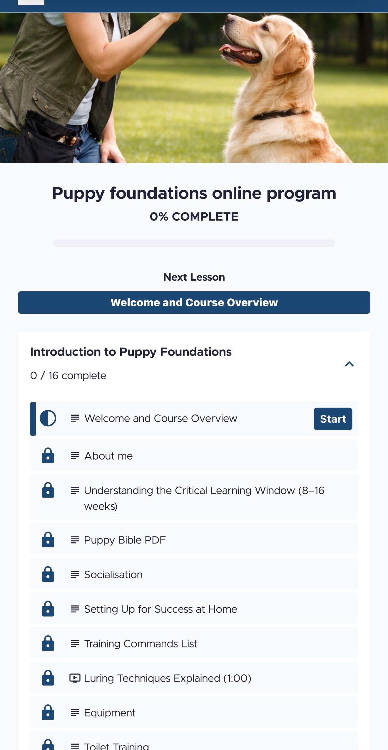 Raise The Perfect Puppy: Puppy School Online Course